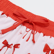 Crimson Bows Adult Set