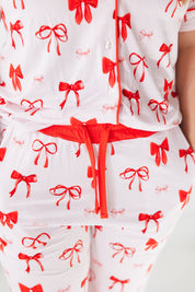 Crimson Bows Adult Set