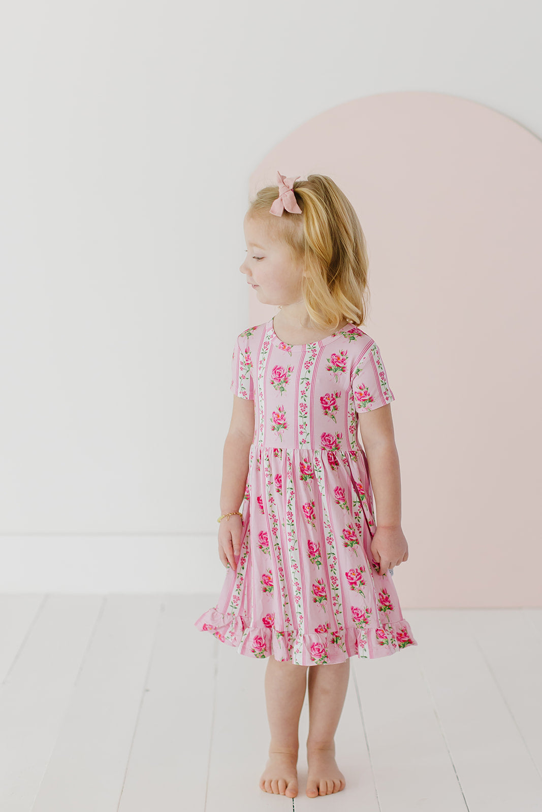 Fancy Fleur Ruffled Dress