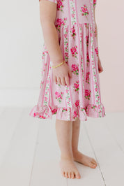 Fancy Fleur Ruffled Dress