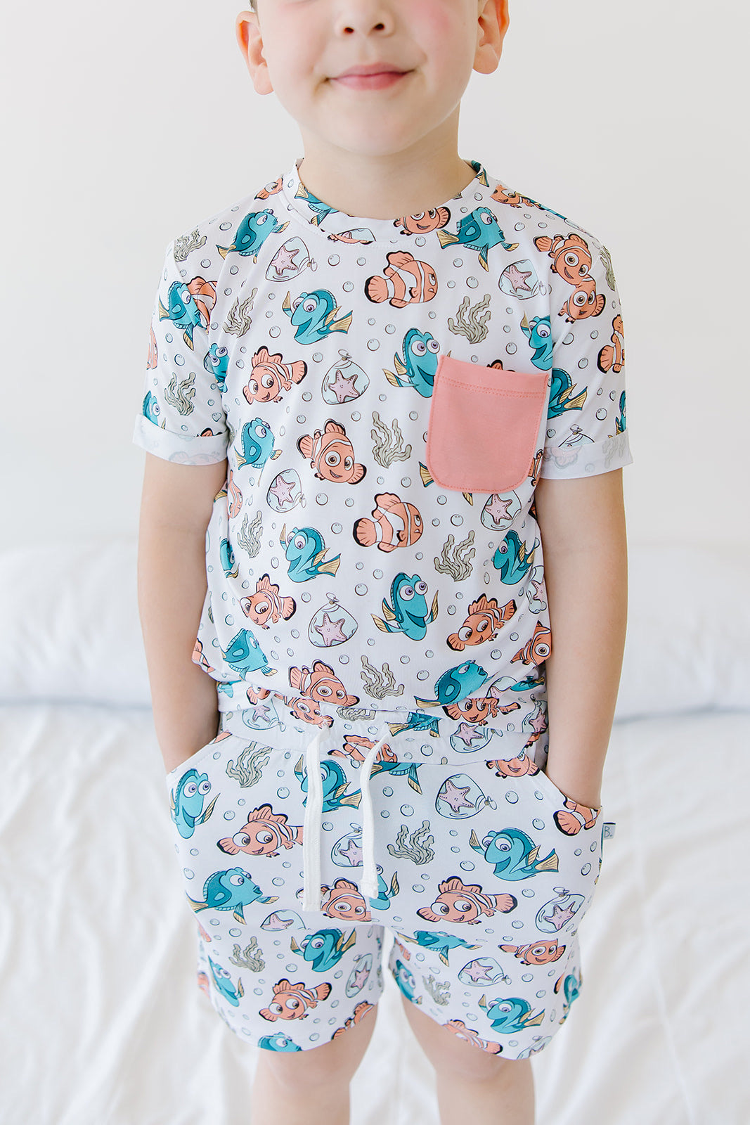 Little Guppies Pocket Tee Short Set