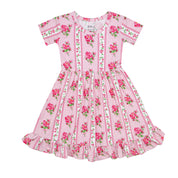 Fancy Fleur Ruffled Dress