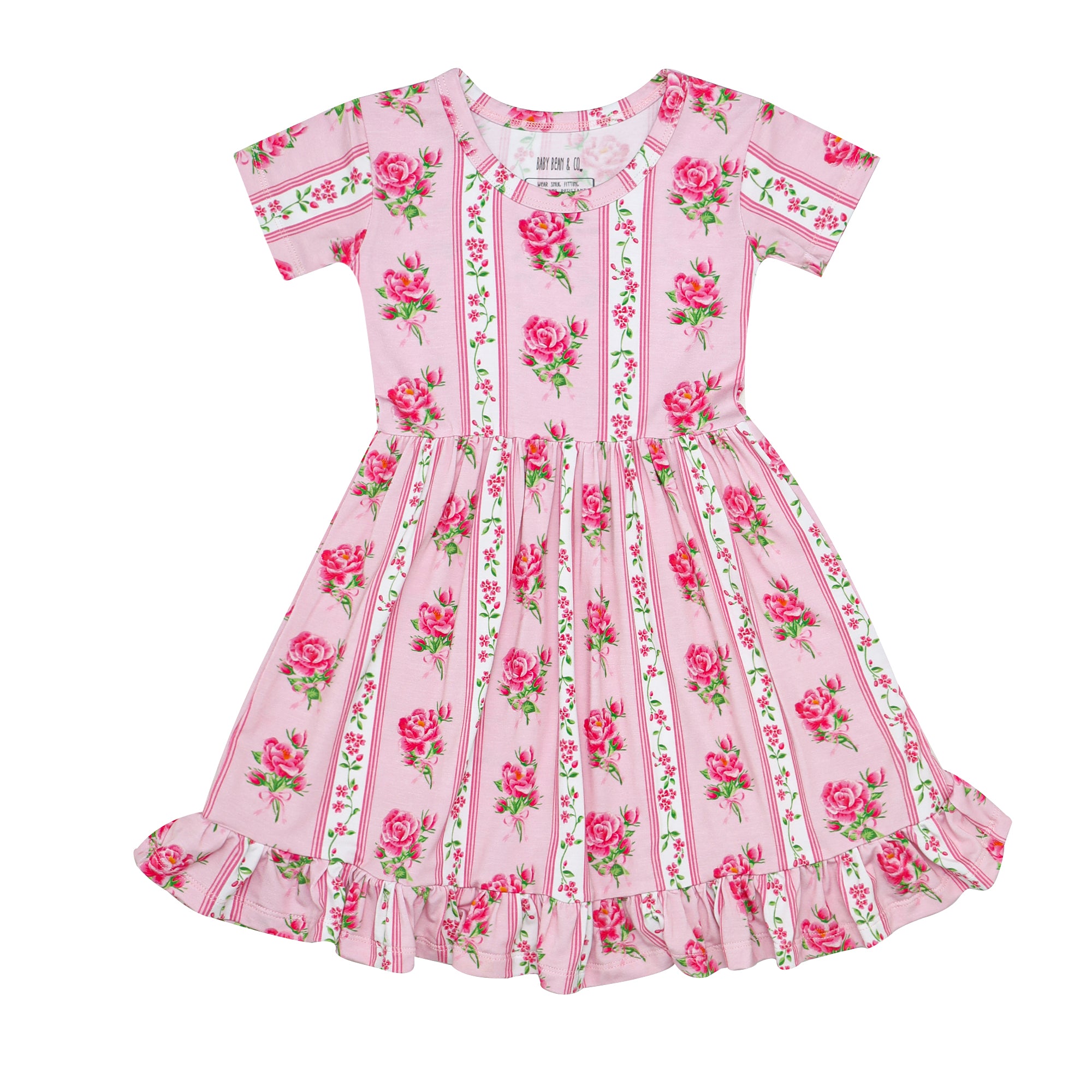 Fancy Fleur Ruffled Dress
