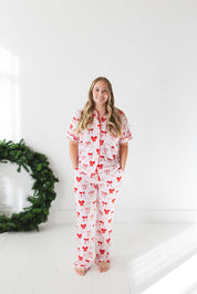 Crimson Bows Adult Set