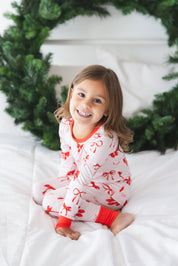 Crimson Bows Two Piece Set