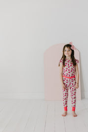 Cherry Pop Ruffled Two Piece