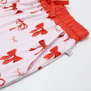 Crimson Bows Adult Set