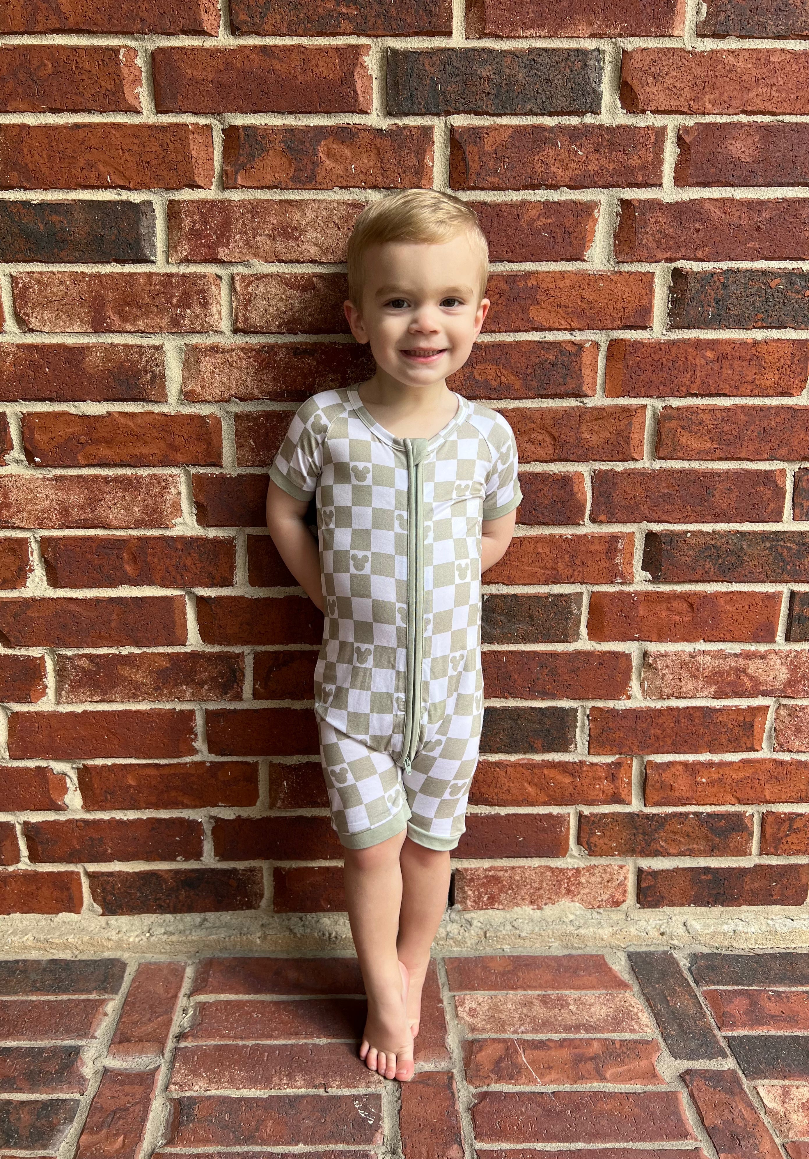 Sage Mouse Shortie Romper