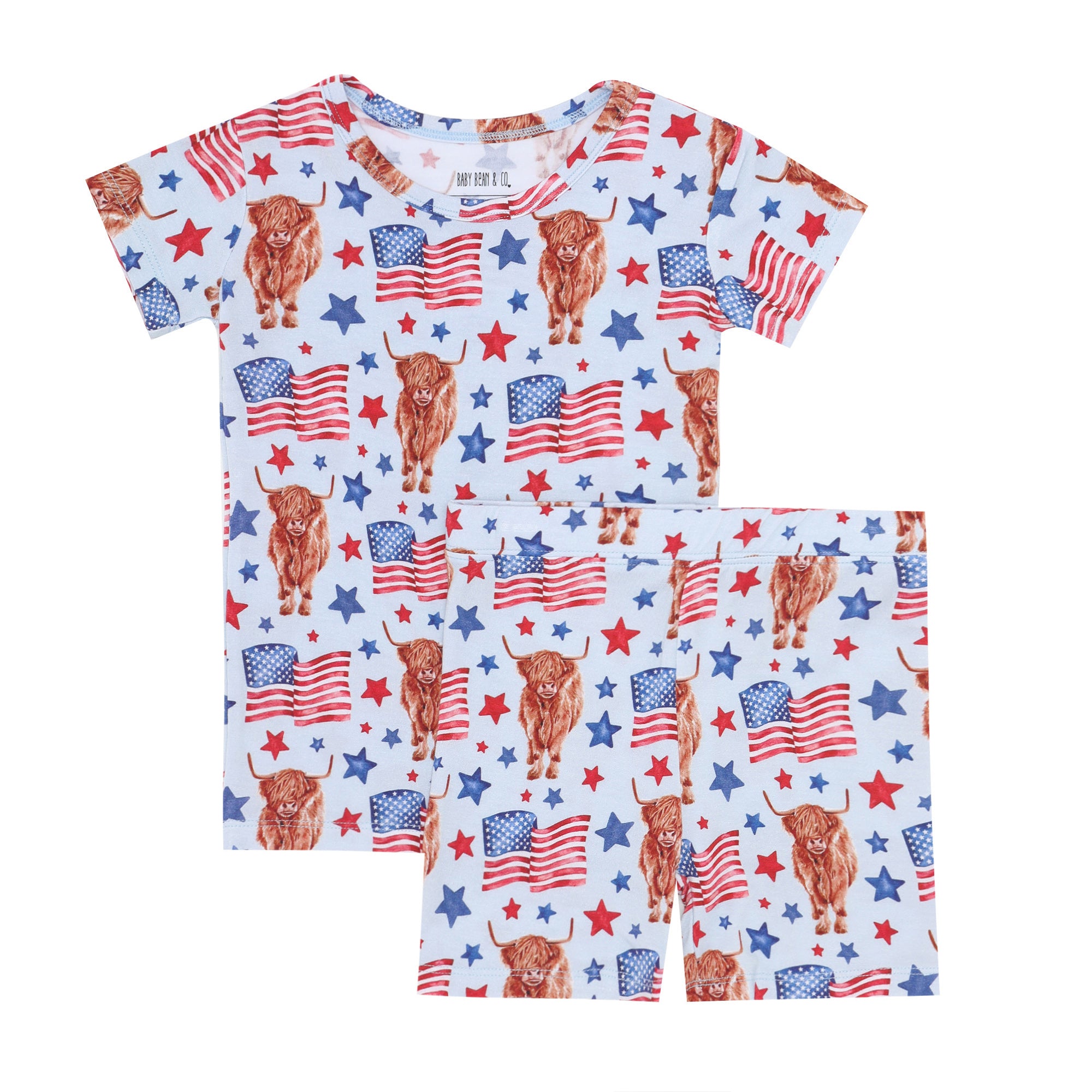 Red White & MOO Short Sleeve Sets