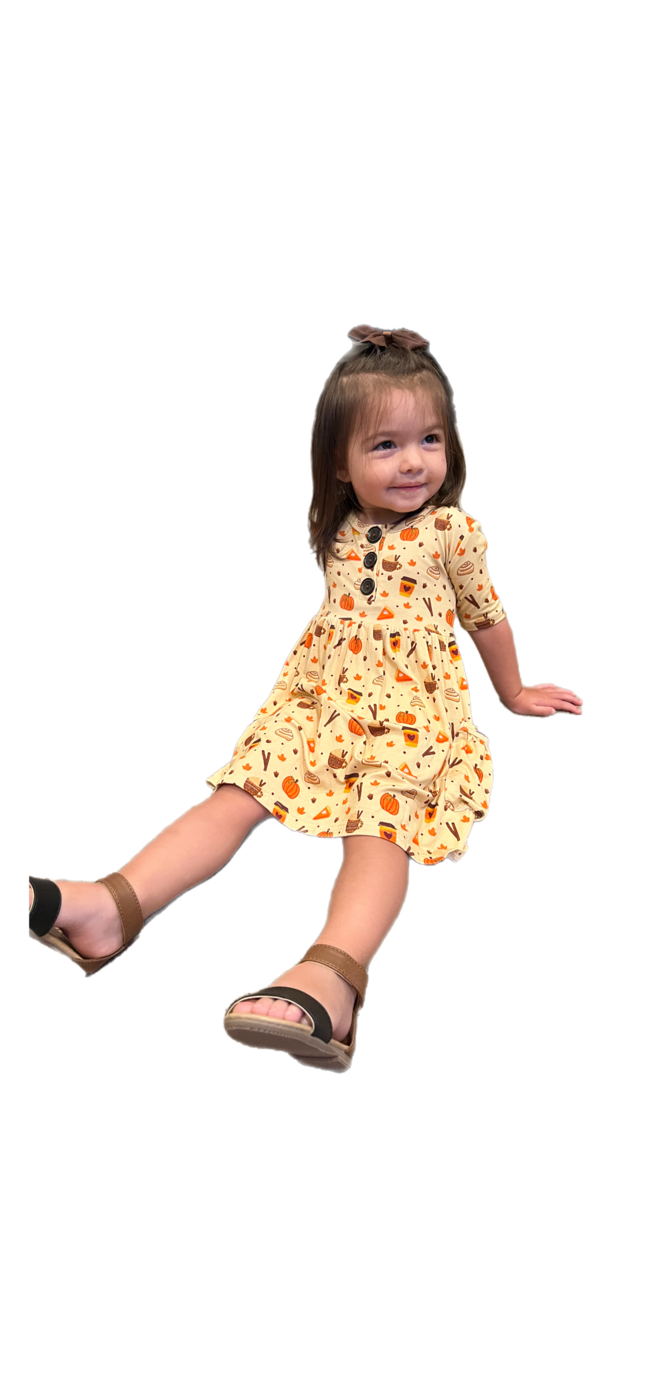 Hey Pumpkin Short Sleeve Pocket Dress