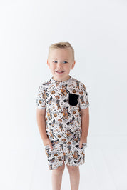 Spooky Roundup Pocket Tee Short Set