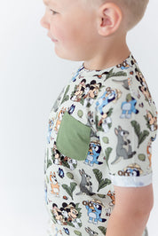 Safari Pals Pocket Tee Short Set