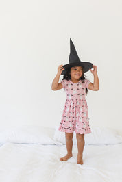 A Little Batty Ruffled Dress