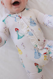 Royal Bloom Convertible Footie