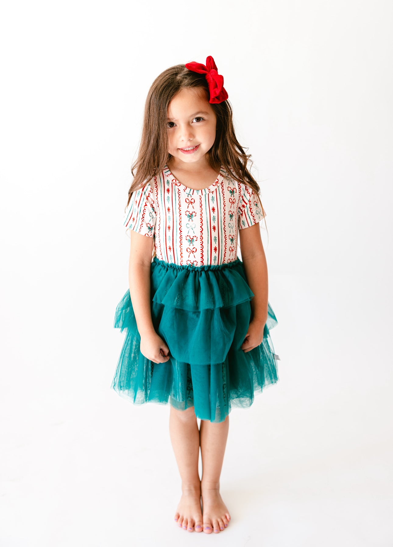 Candy Cane Ln Tulle Dress