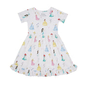 Royal Bloom Ruffled Dress