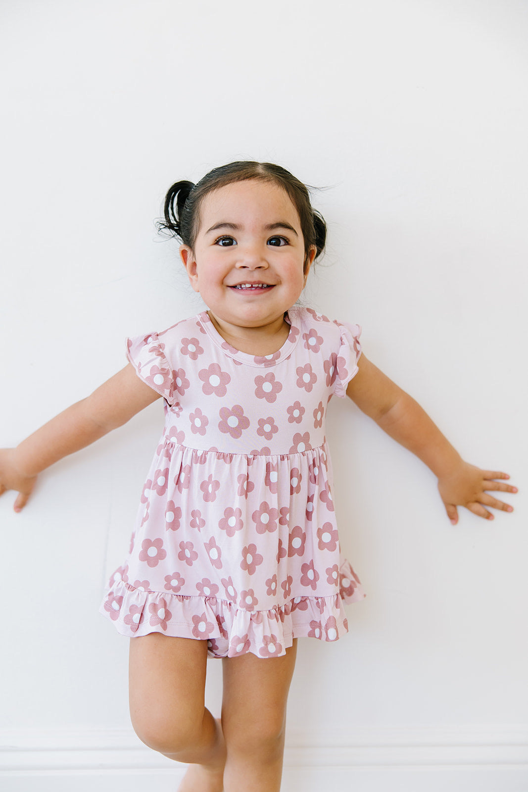 Daisy Dreams Ruffled Twirl Bodysuit Dress