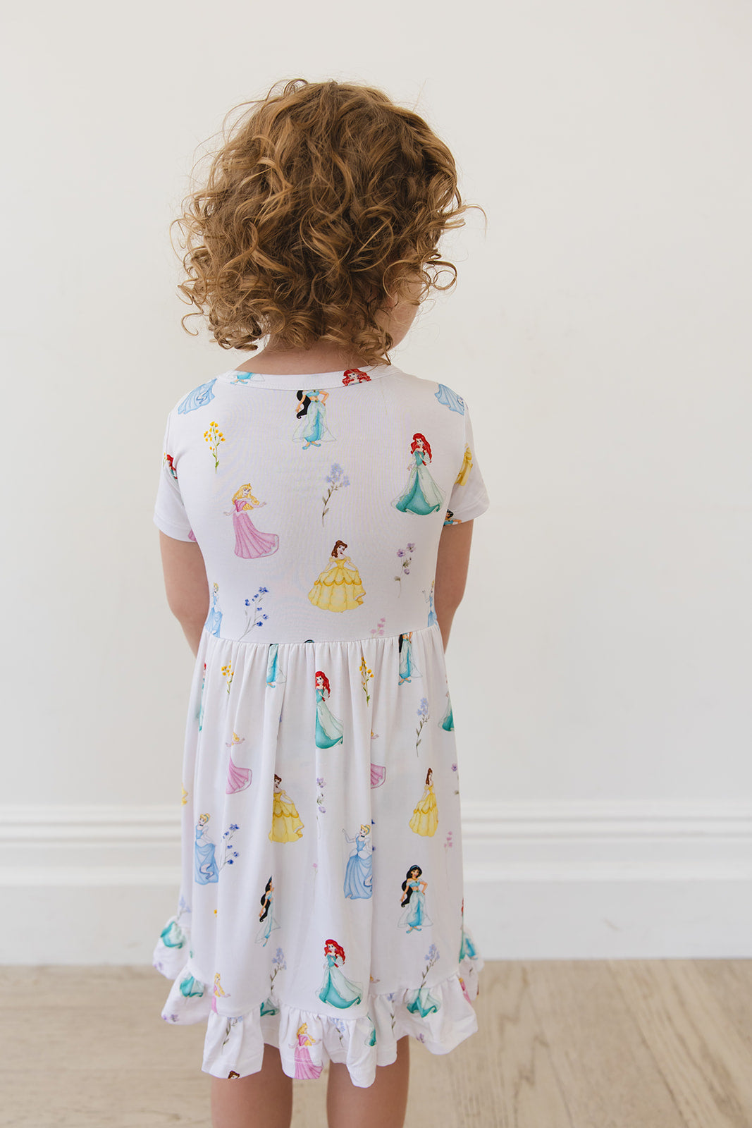 Royal Bloom Ruffled Dress