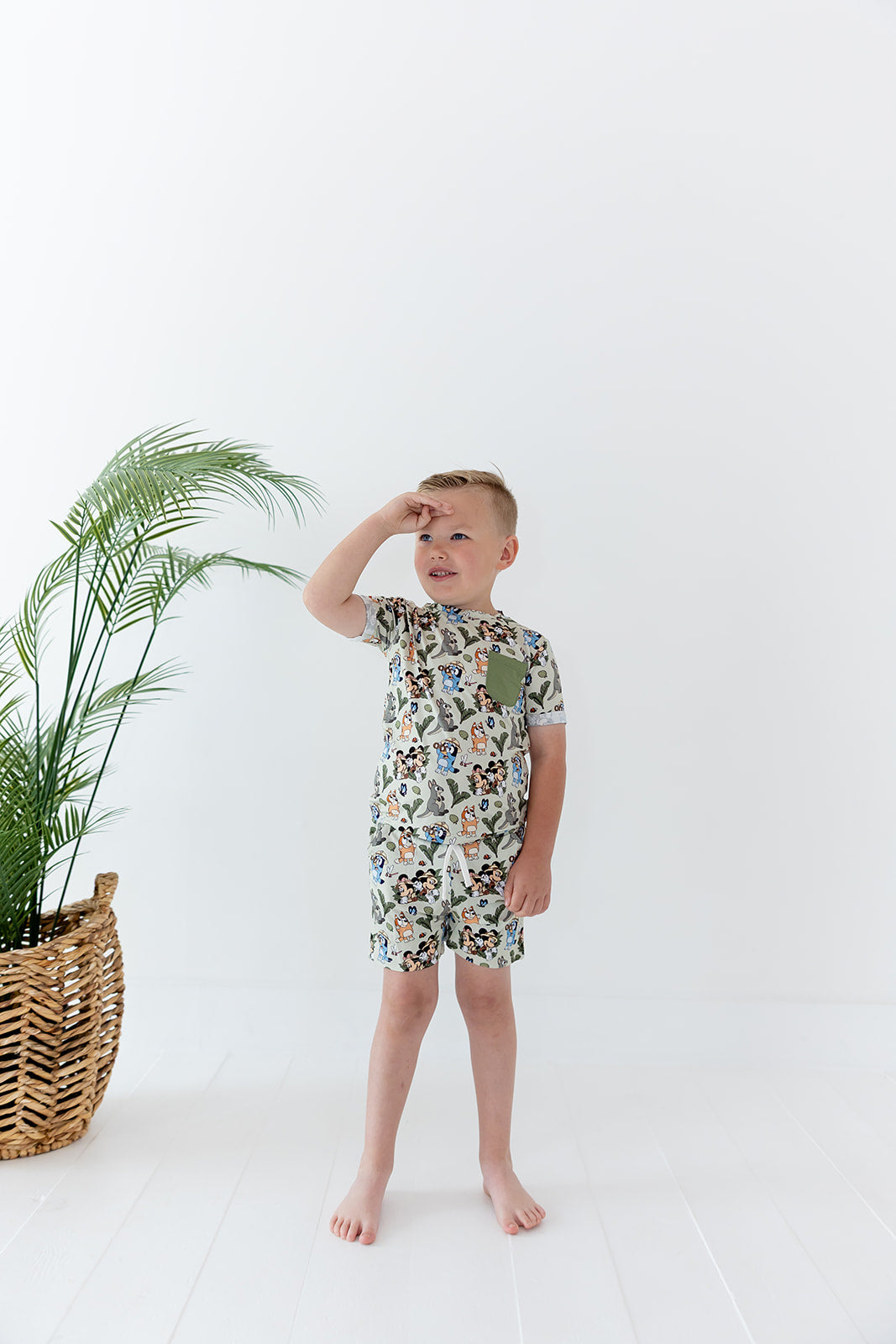 Safari Pals Pocket Tee Short Set
