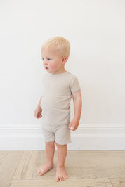 Oatmilk Ribbed Short Set