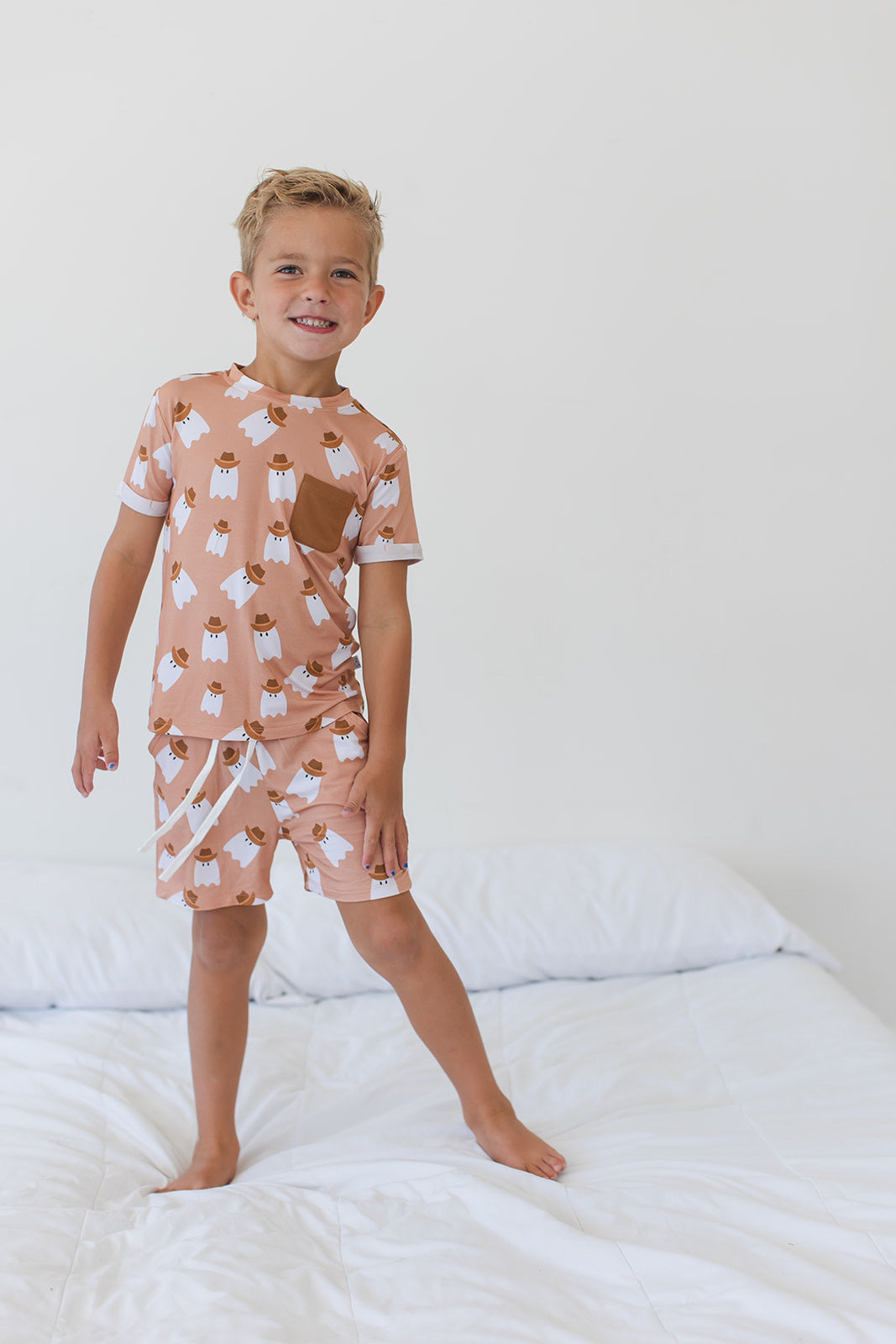 Howdy Boo Pocket Tee Short Set