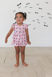 A Little Batty Bodysuit Twirl Dress