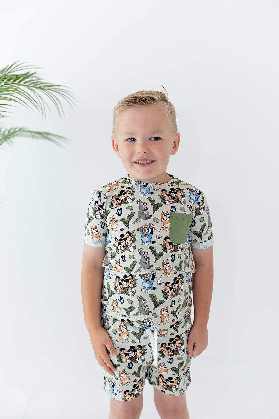 Safari Pals Pocket Tee Short Set