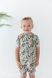 Safari Pals Pocket Tee Short Set