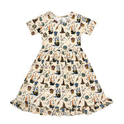 Magical Heelers Ruffled Dress
