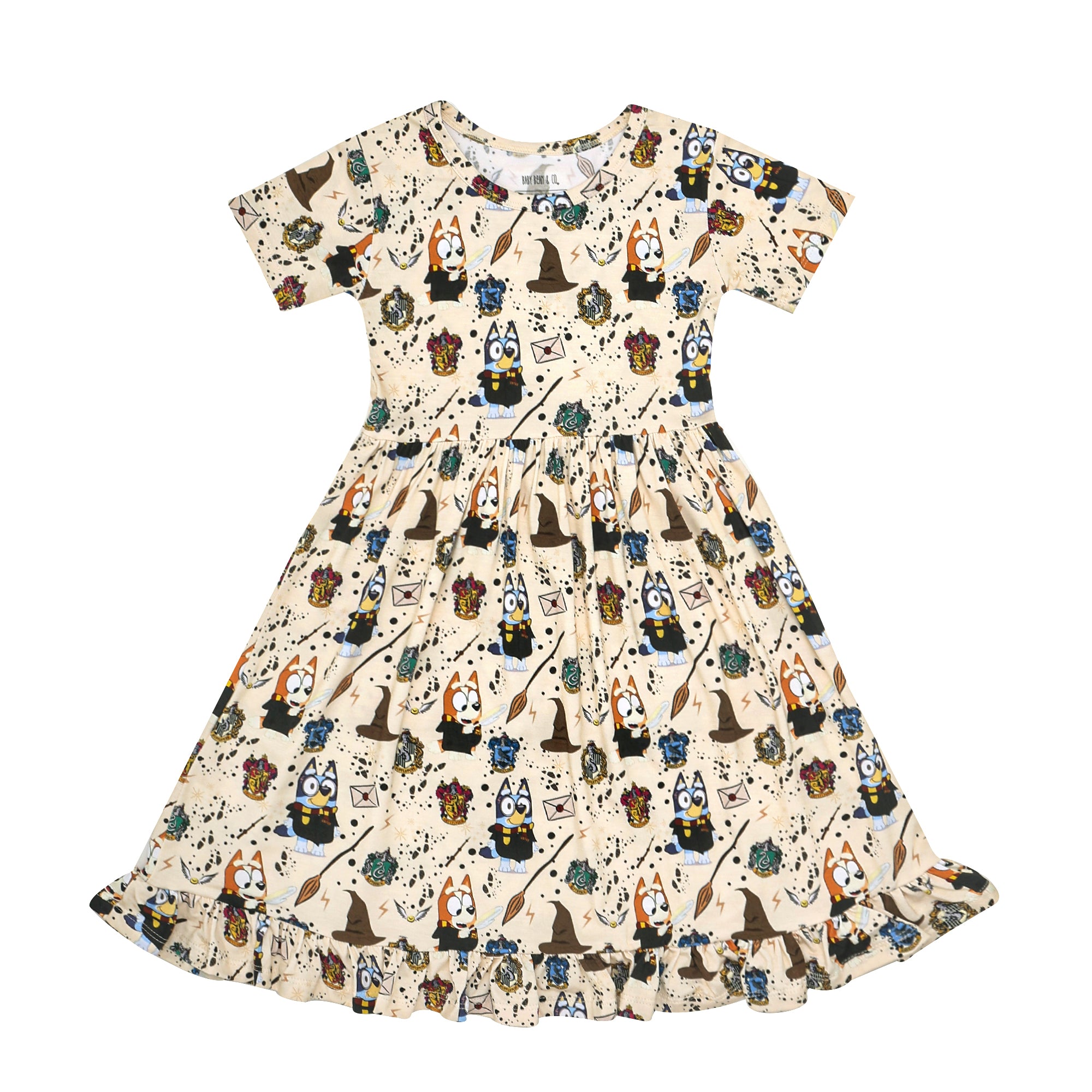 Magical Heelers Ruffled Dress