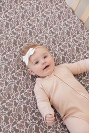 Ballet Pink Ribbed Convertible Footie