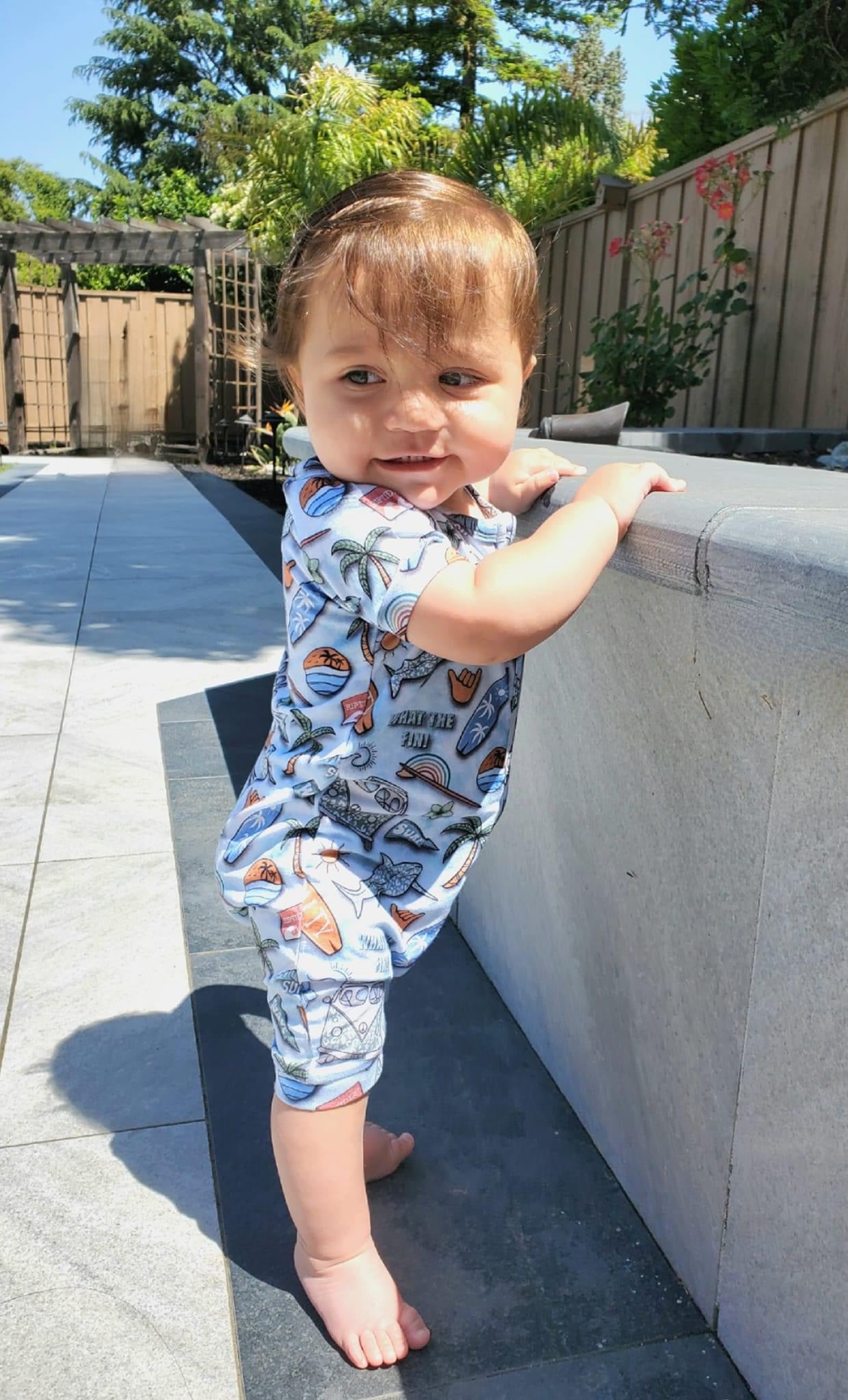 Surfs Up Shortie Romper