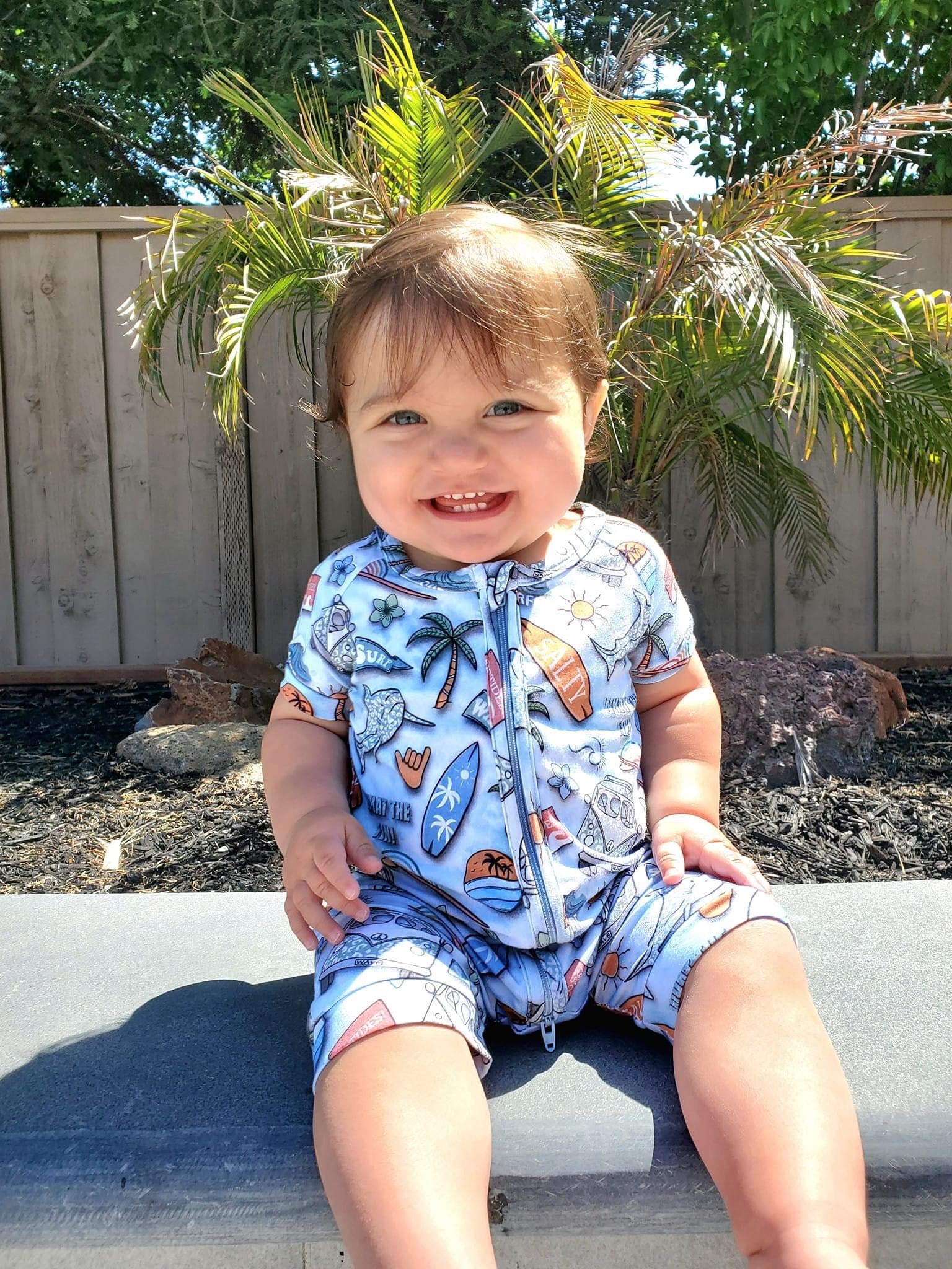 Surfs Up Shortie Romper