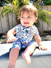 Surfs Up Shortie Romper
